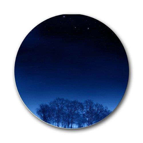 Scenic Forest in Moonlight Round THICK Mousepad Mouse Pad Great Gift Idea