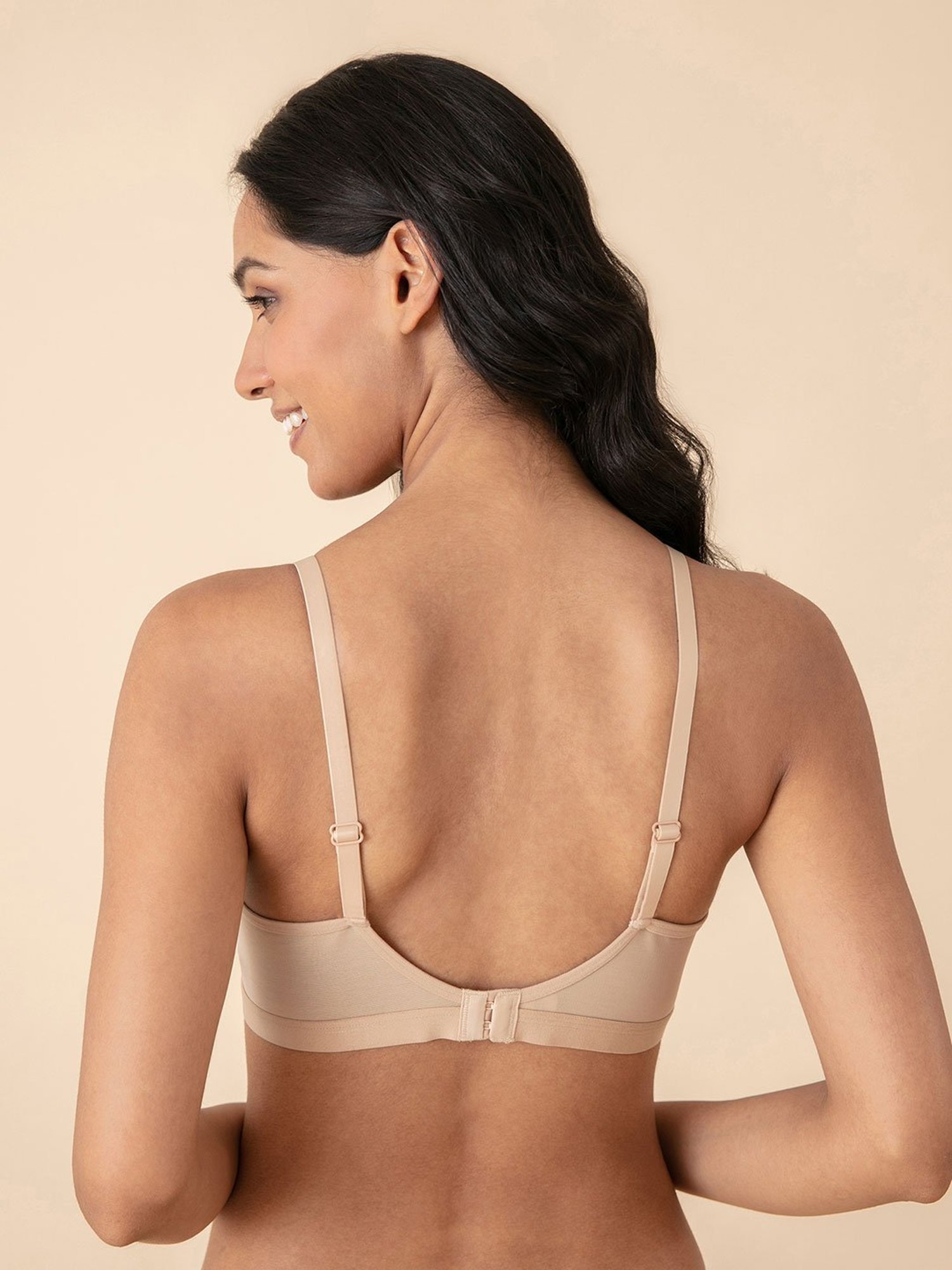 Nykd Beige Breathe Cotton Non Wired Padded T-Shirt Bra