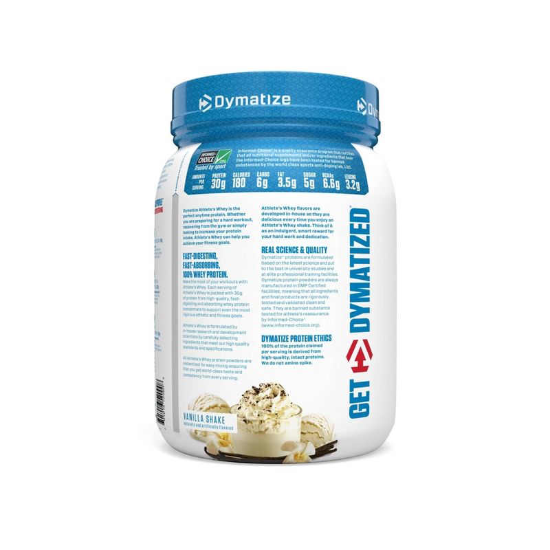 Dymatize Athlete's Whey - Vanilla Shake - 28oz