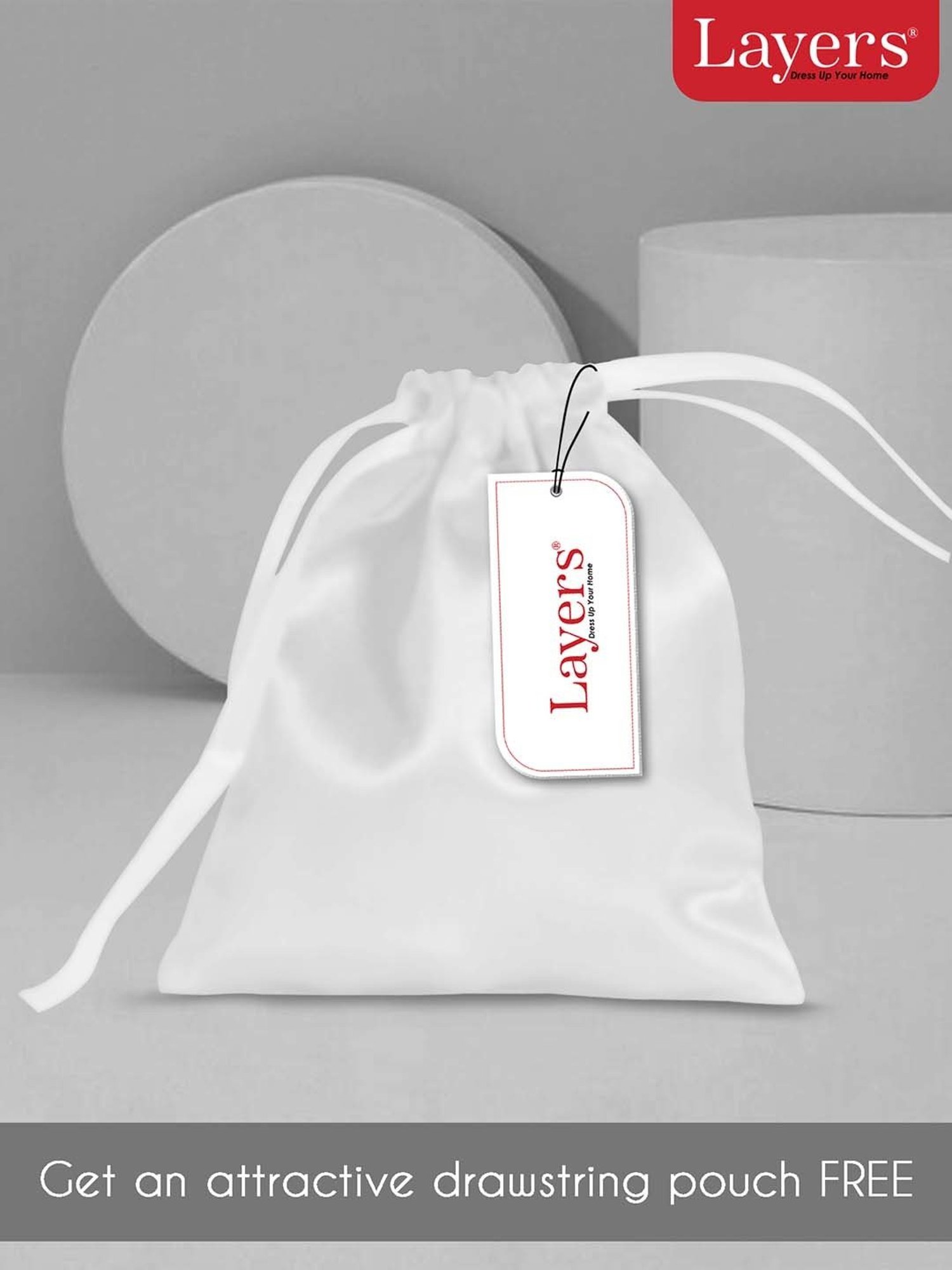 Layers Pearl White 85 GSM Micro Satin Silk Pillow Covers - Set of 2