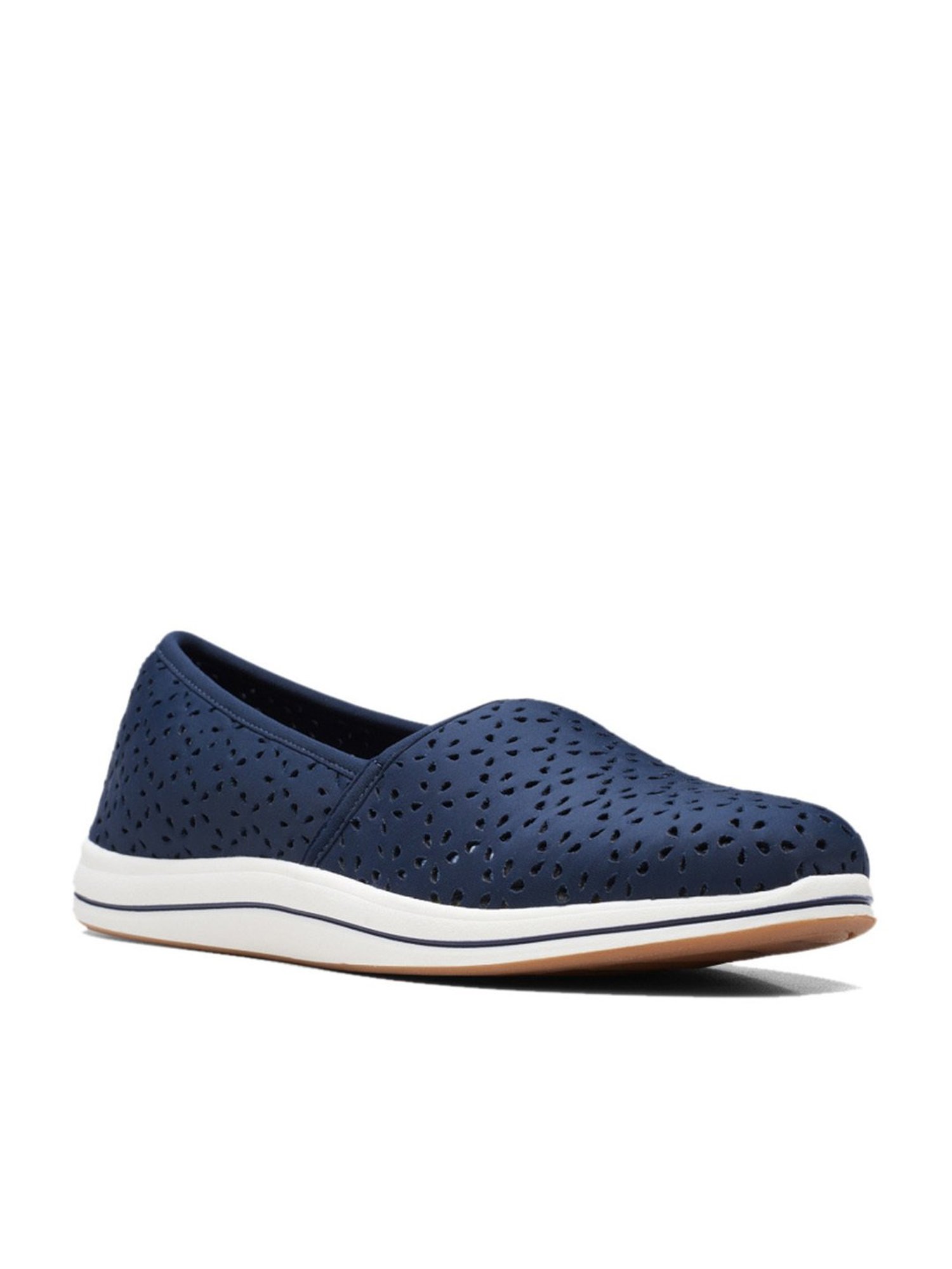 Clarks Women's Brinkley Emily Navy Flat Ballets