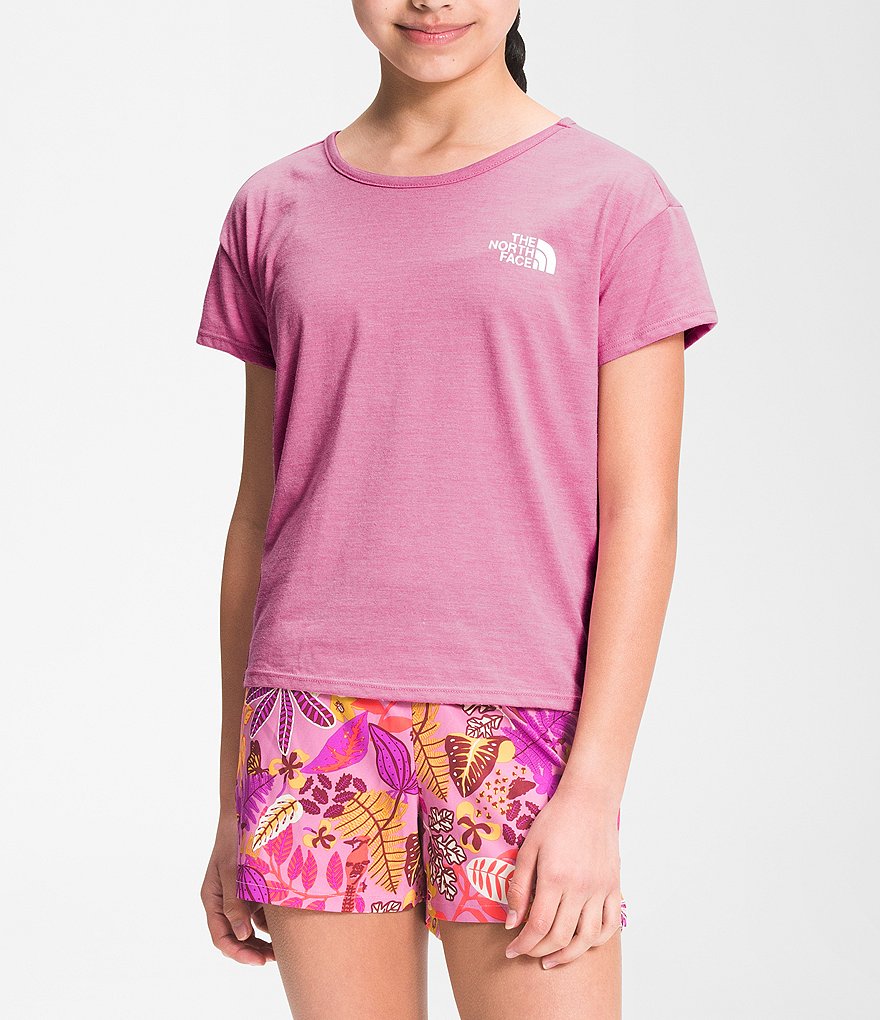 The North Face Little/Big Girls 5-18 Short-Sleeve Heathered Tri-Blend Tee