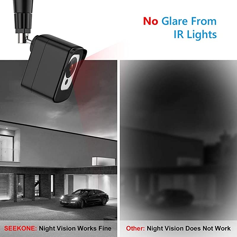 V1 V2 Protective Case with Wall Mount Bracket, 360&deg; Protection Waterproof ABS Acrylic Material Anti-Scratch Cover Adjustable for Indoor and Outdoor Use (Black)