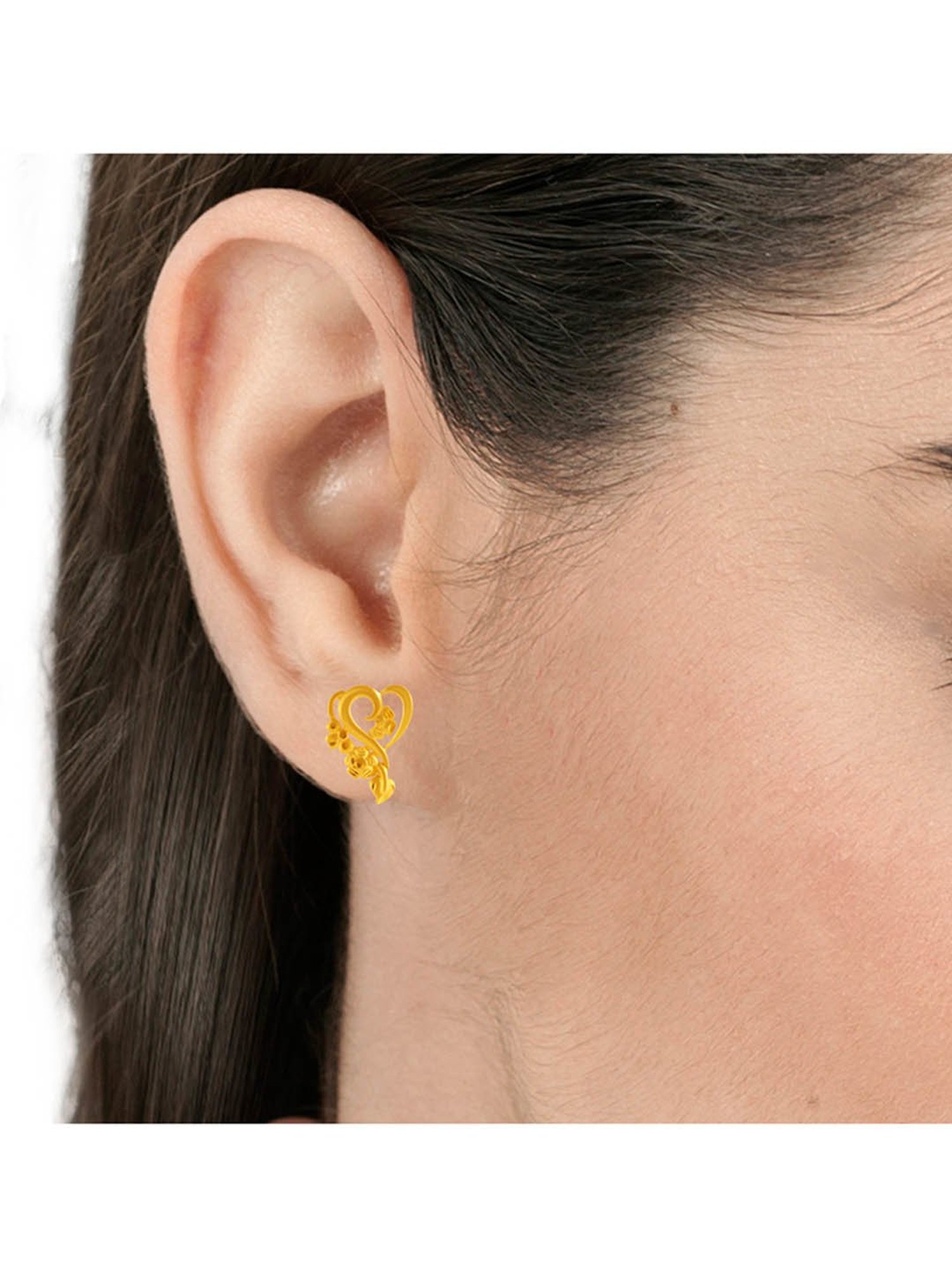 P.C. Chandra Jewellers 22 kt Gold Earrings