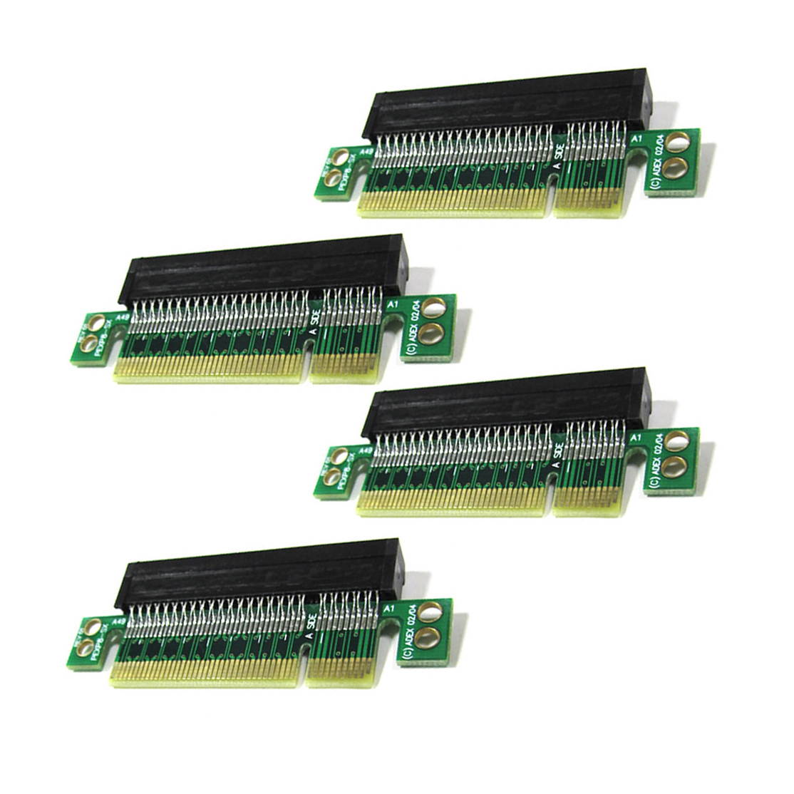 4 Units - PCI Express (PCI-E,PCIe) 8X Riser Adapter Riser Card,Extension Adapter to Protect Slot