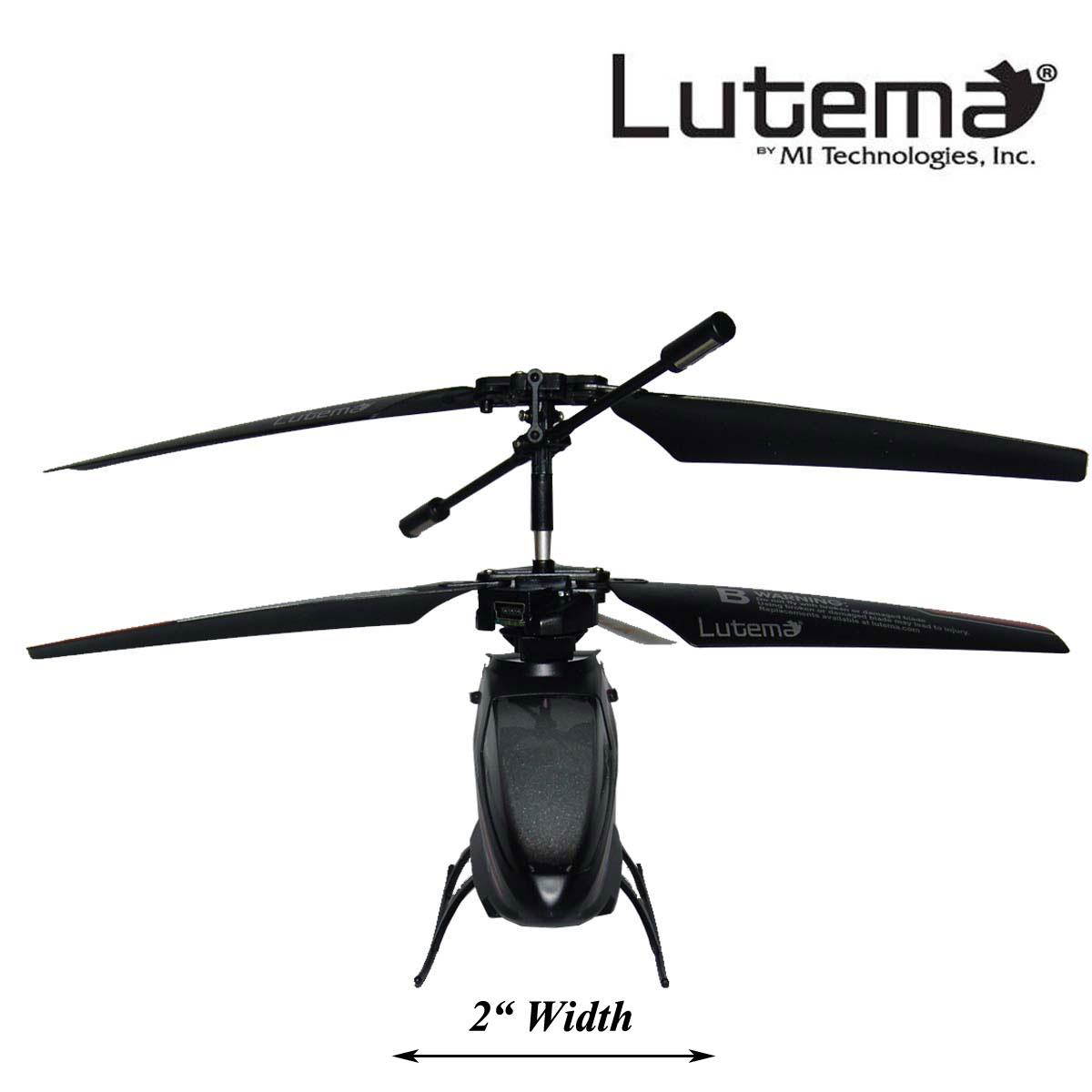 Lutema 2.4GHz Heligram Flight Simulator Remote Control Helicopter with LED SkyText TechnologyRed