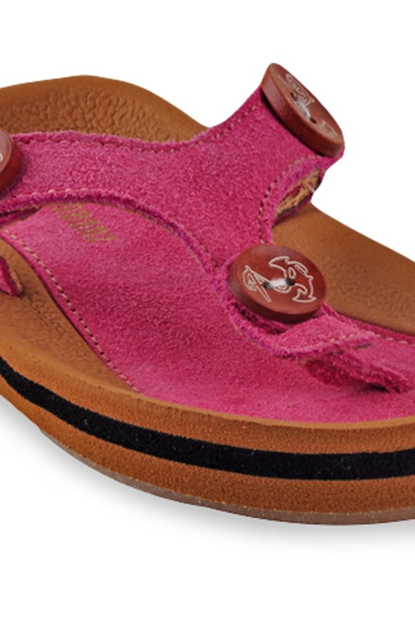 Beanz Kids Cushy Pink T-Strap Sandals