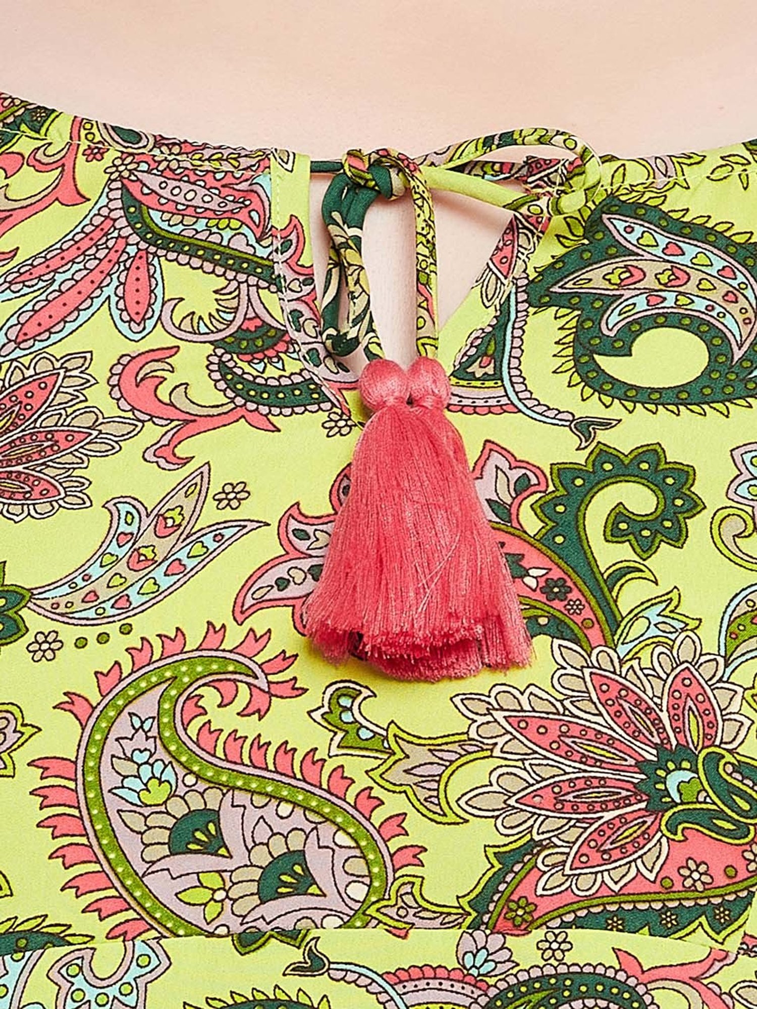 Clovia Green Printed Beachwear