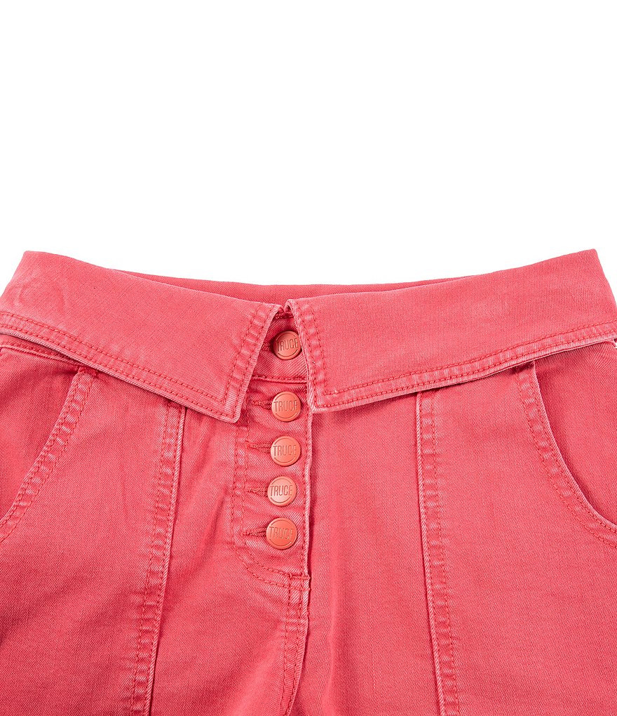 Truce Big Girls 7-16 Snap Front Collar Waist Shorts