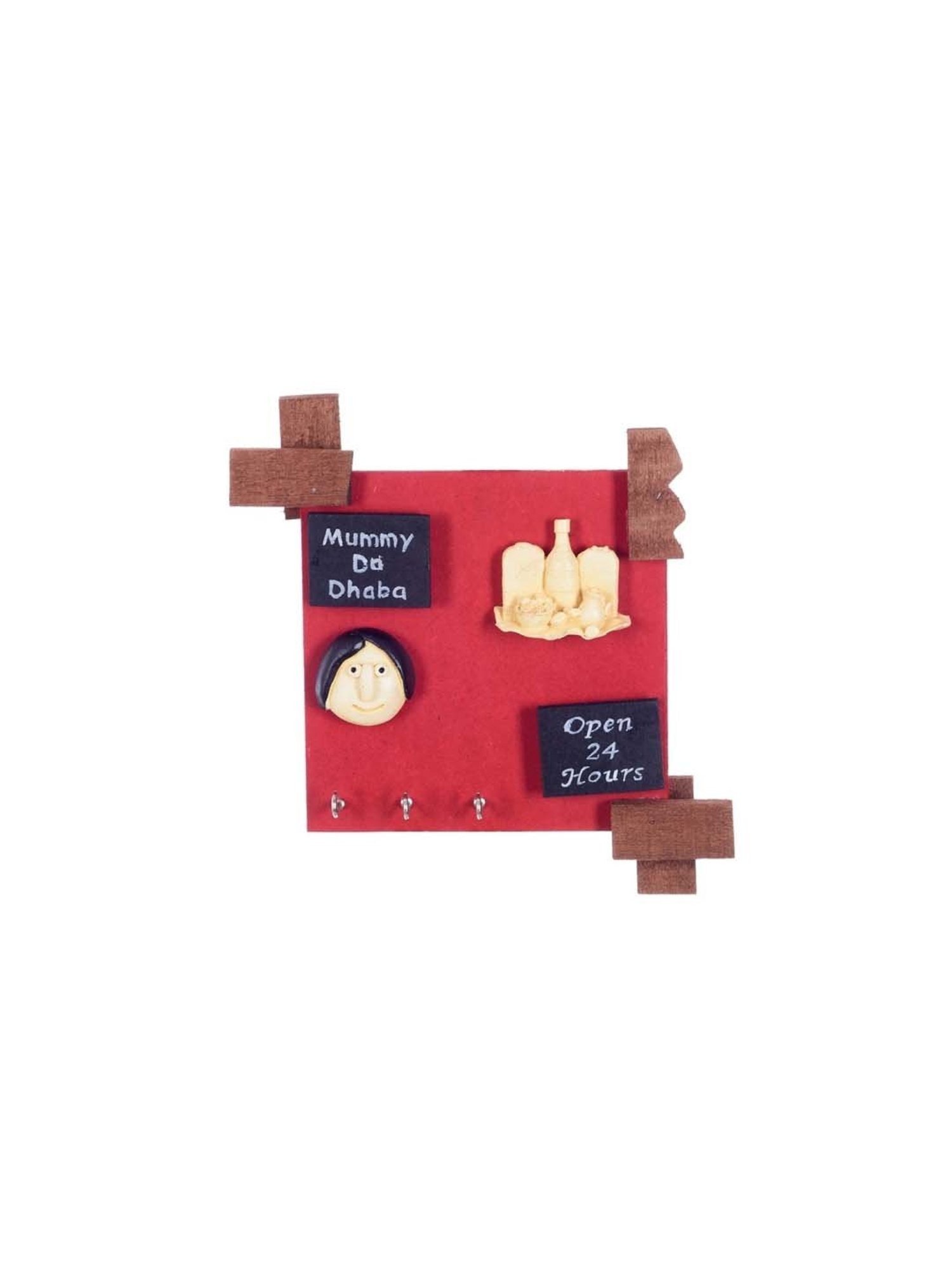 Gathari White & Orange Ceramic Desk Planter