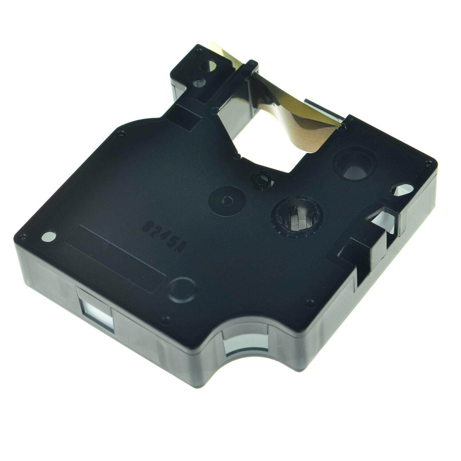 3 Pack Black on Gold Label Tape for Dymo D1 45023 LabelManager High Quality 1/2"