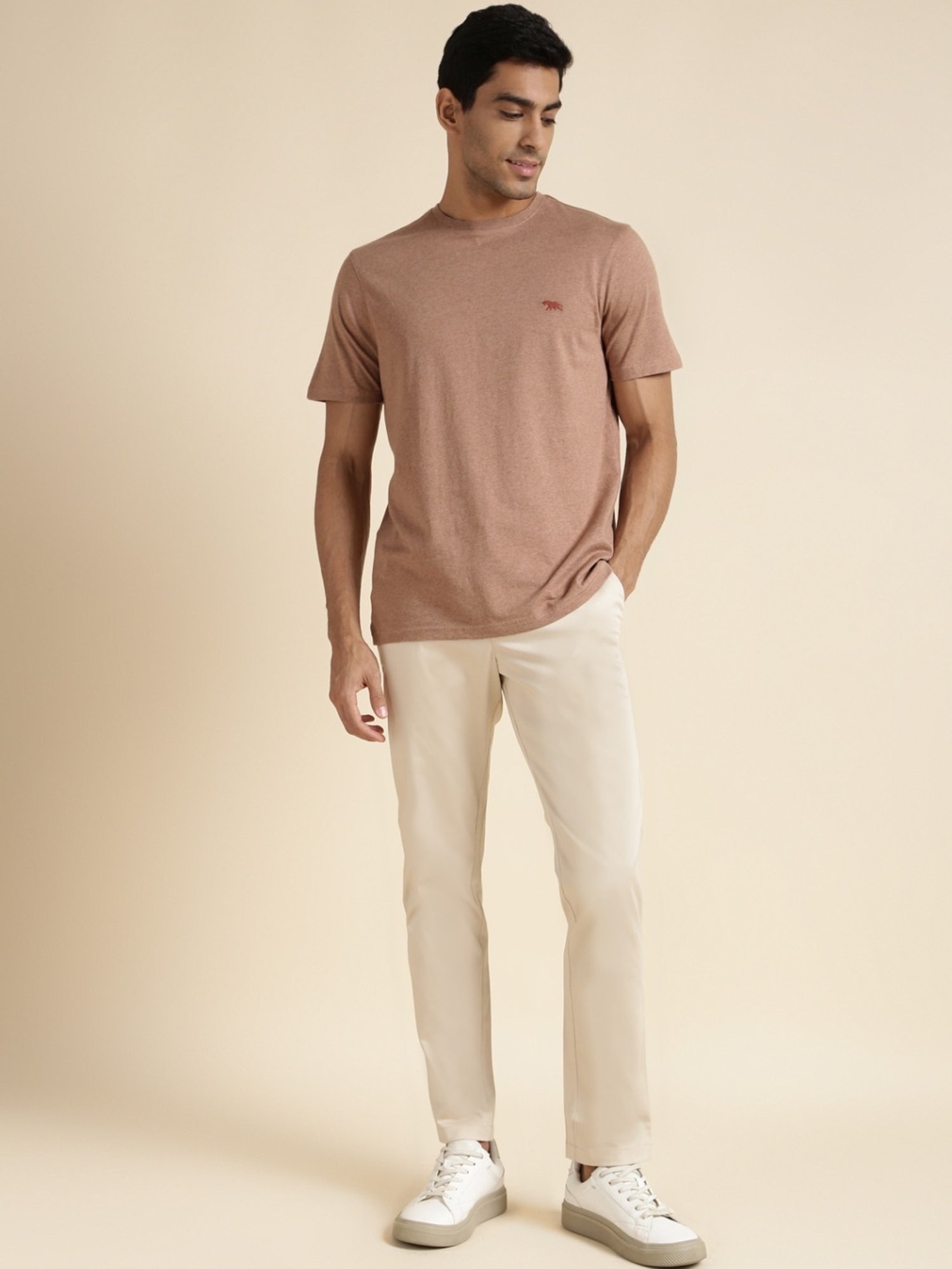 Andamen Khaki Regular Fit T-Shirt