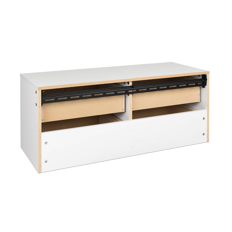 Floating 4 Drawers Dresser White - Prepac