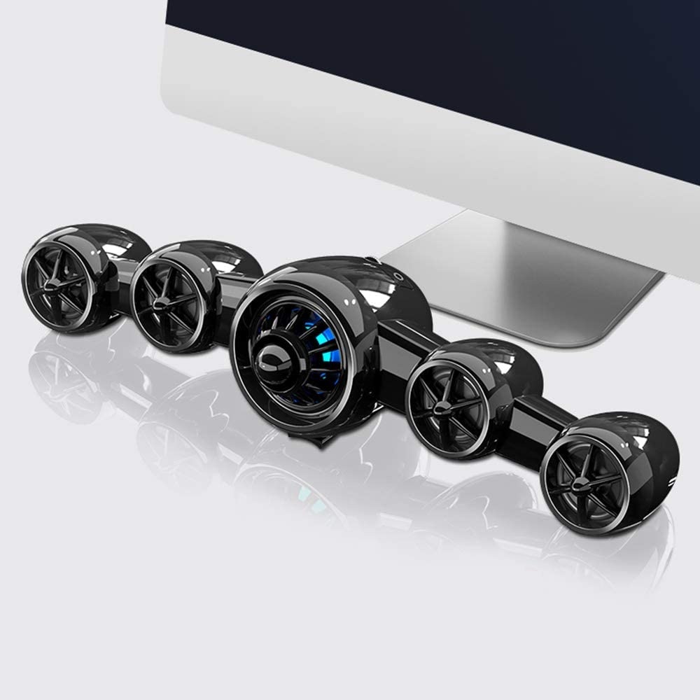 Docooler Computer Speakers USB Desktop Computer SoundBox Mini Aircraft Shape AUX Soundbar Home Subwoofer Stereo Sound Speaker