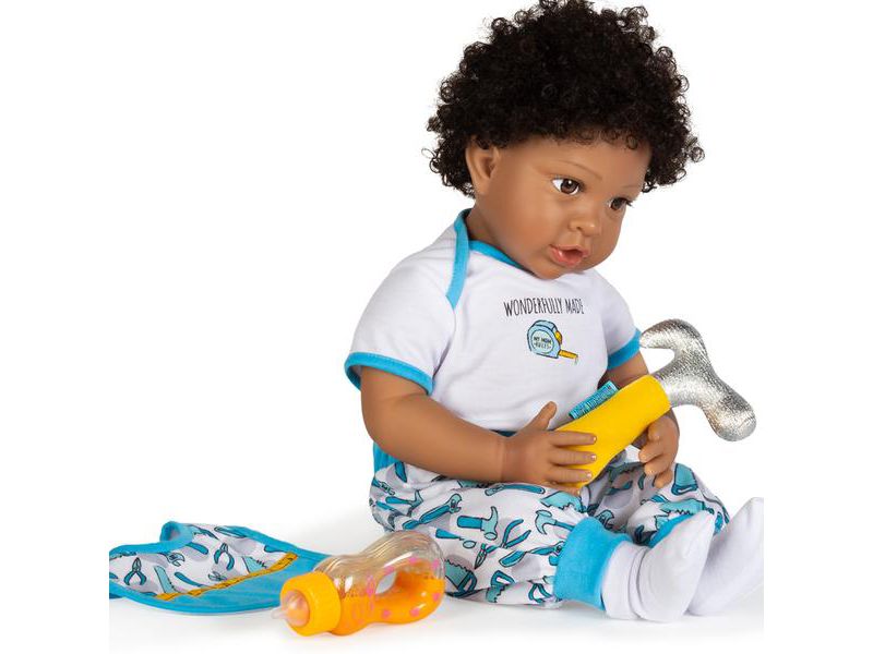 Paradise Galleries Reborn Baby Boy Doll, Wonderfully Made, 20 inches, Weighted Body, 7-Piece Doll Set