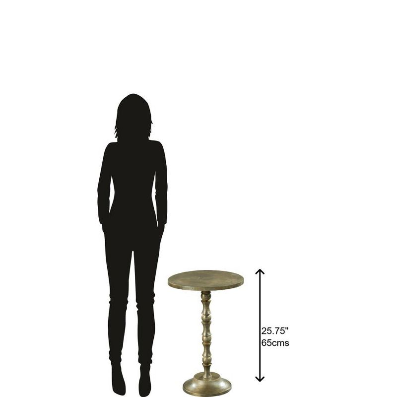 Hekman 27436 Hekman Brass Pedestal Side Table 2-7436 Special Reserve