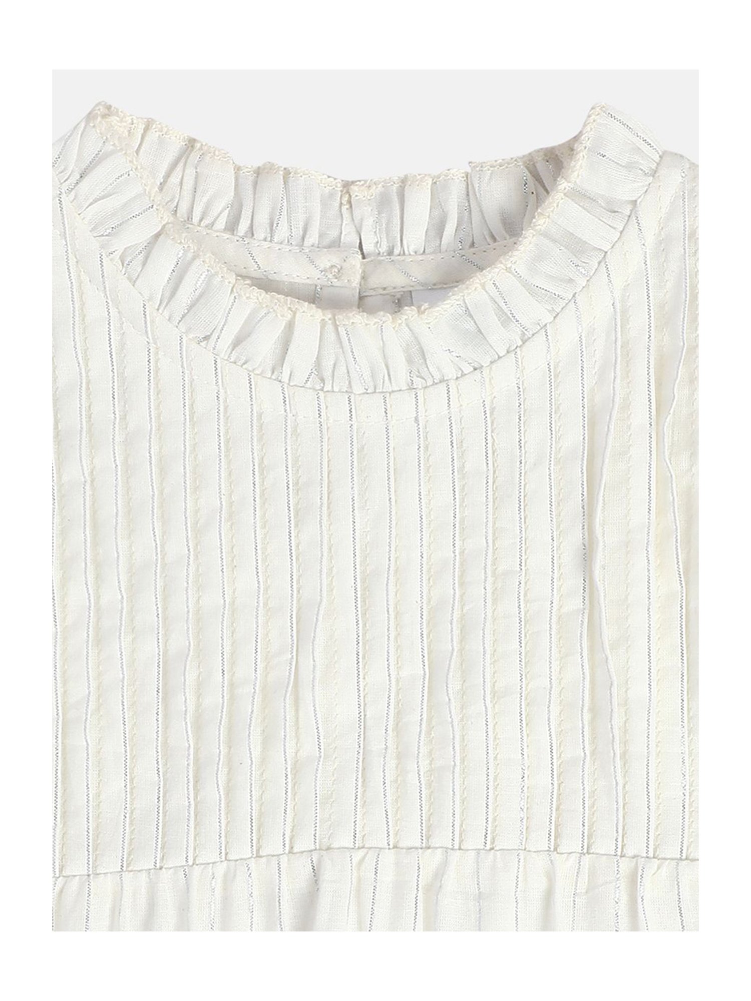 MINIKLUB Girls White Striped Top