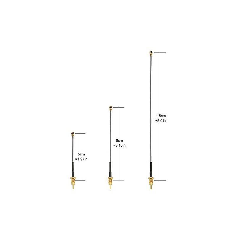 6" U.fl/IPEX Cable Mini PCI to SMA Female Low Loss Coaxial Cable for Wireless Routers Mini PCIe Cards Network Extension Bulkhead Pigtail PCI WiFi WAN Repeater Low Loss Coaxial Cable 2-Pack