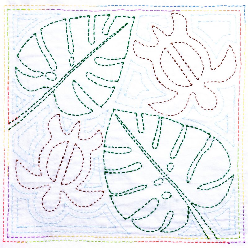 Sashiko World Hawaii Stamped Embroidery Kit-Honu (turtle)