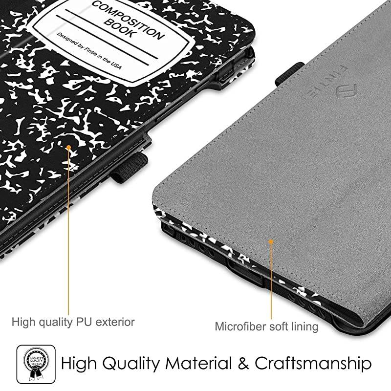 Folio Case for Samsung Galaxy Tab A 80 2019 Without S Pen Model SMT290 WiFi SMT295 LTE Corner Protection Slim Fit Premium Vegan Leather Stand Cover Composition Book