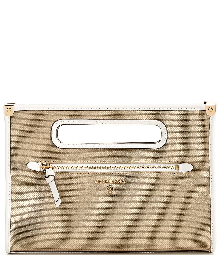 Kate Landry Satin Buckle Clutch Bag