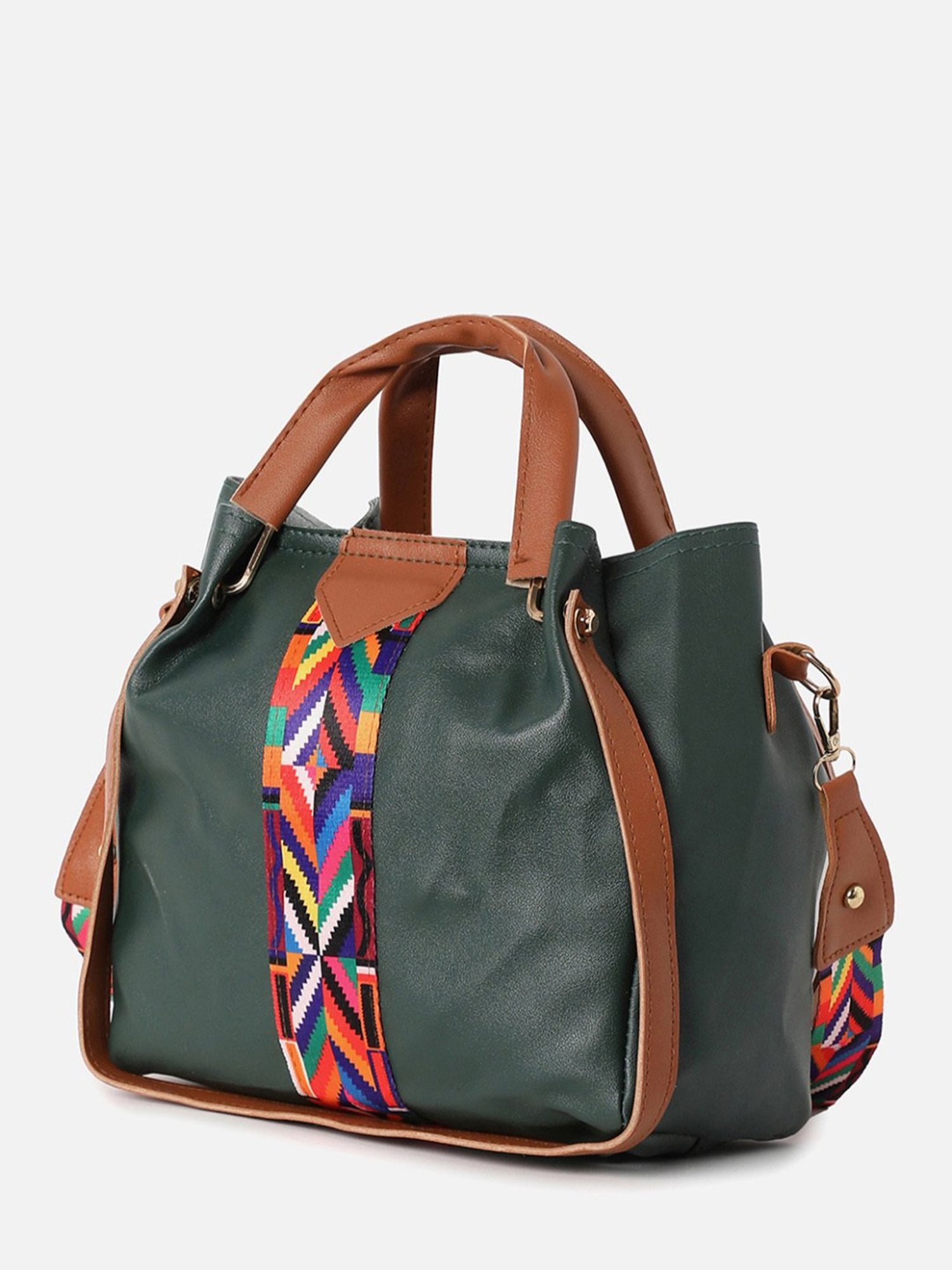 HauteSauce Green Medium Handheld Handbag Combo Set