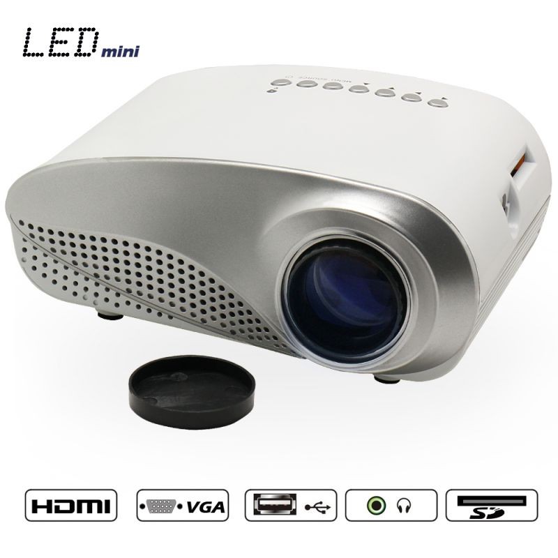 Mini TV HDMI  LED Projector Home Cinema Theater PC Laptop VGA AV SD USB