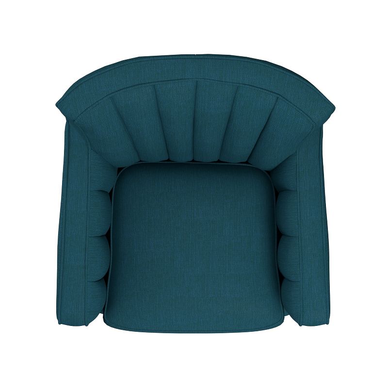 Zerk Swivel Armchair - Peacock Blue - Handy Living