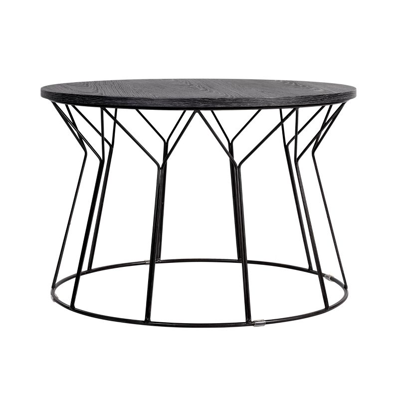 Fleur Coffee Table Noir Black - Adore Decor