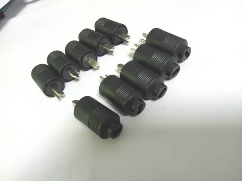 2Pcs 2 Pin DIN Male Speaker Plug 2-Pin Plug Hifi Loudspeaker Solder adapter Selling