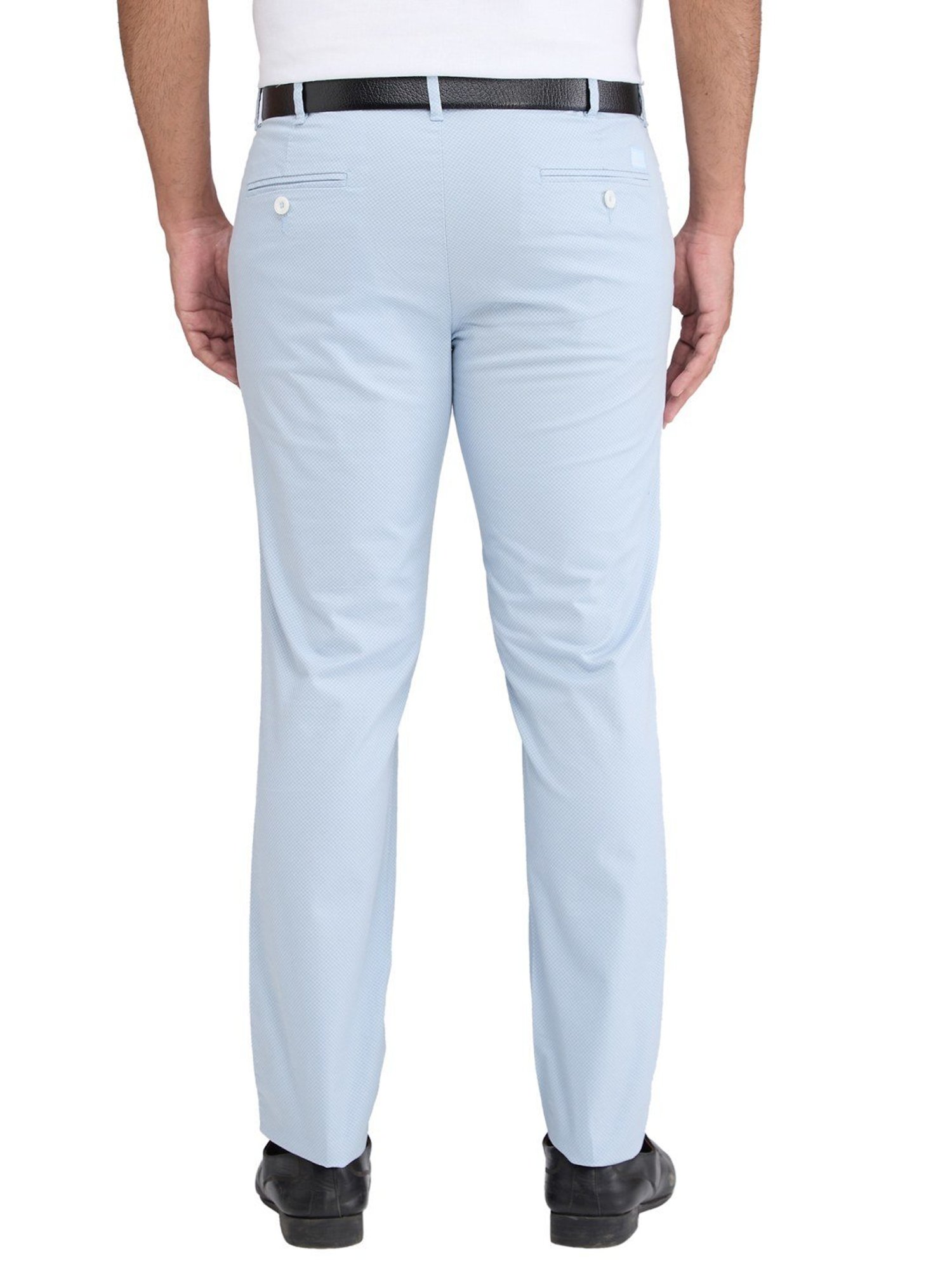 Arrow Navy Regular Fit Trousers