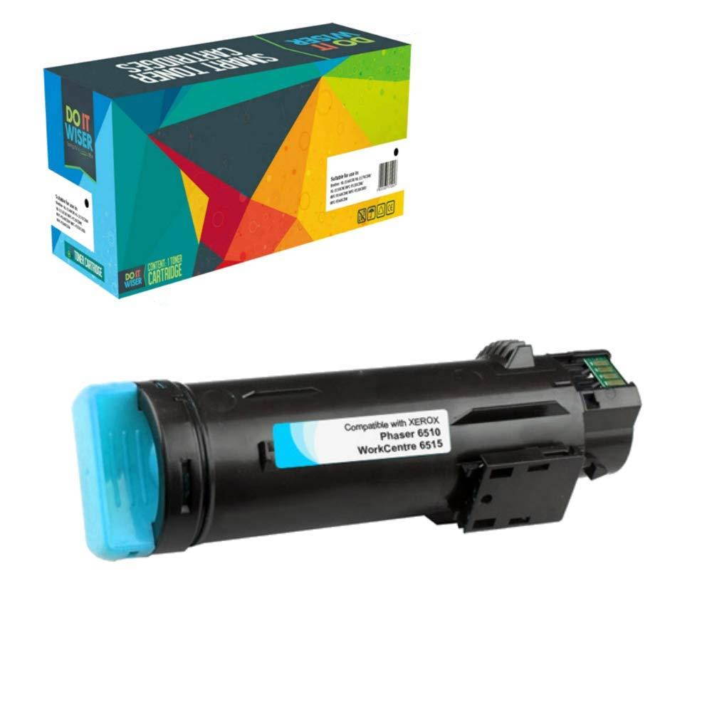 Do It Wiser Compatible High Yield Toner Xerox Phaser 6510 WorkCentre 6515 Printers (Black, Cyan, Magenta, Yellow, 4-Pack)