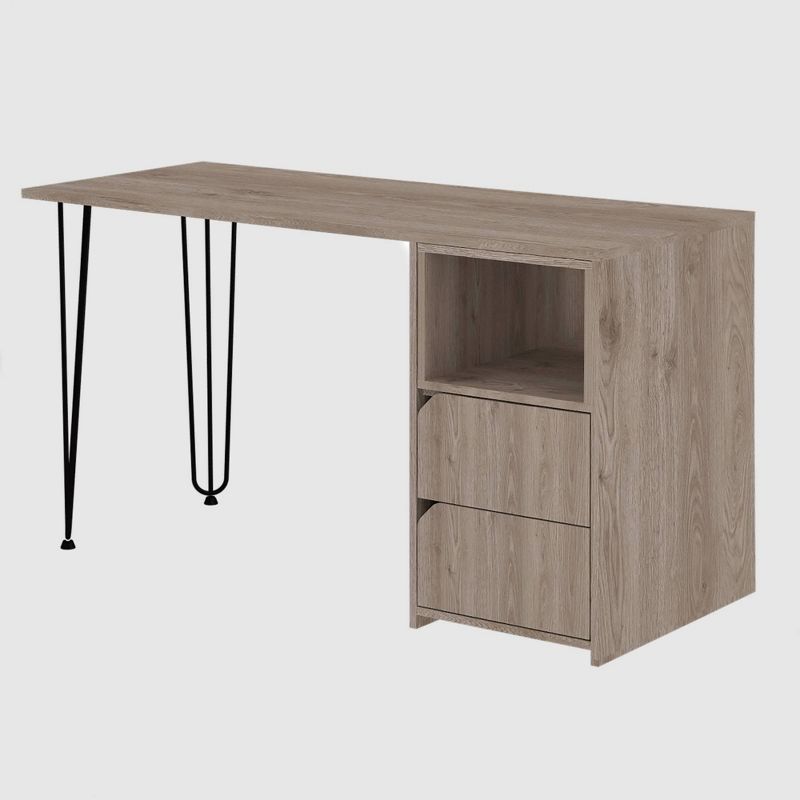 Aster 2 Drawer Desk Aged Oak - RST Brands