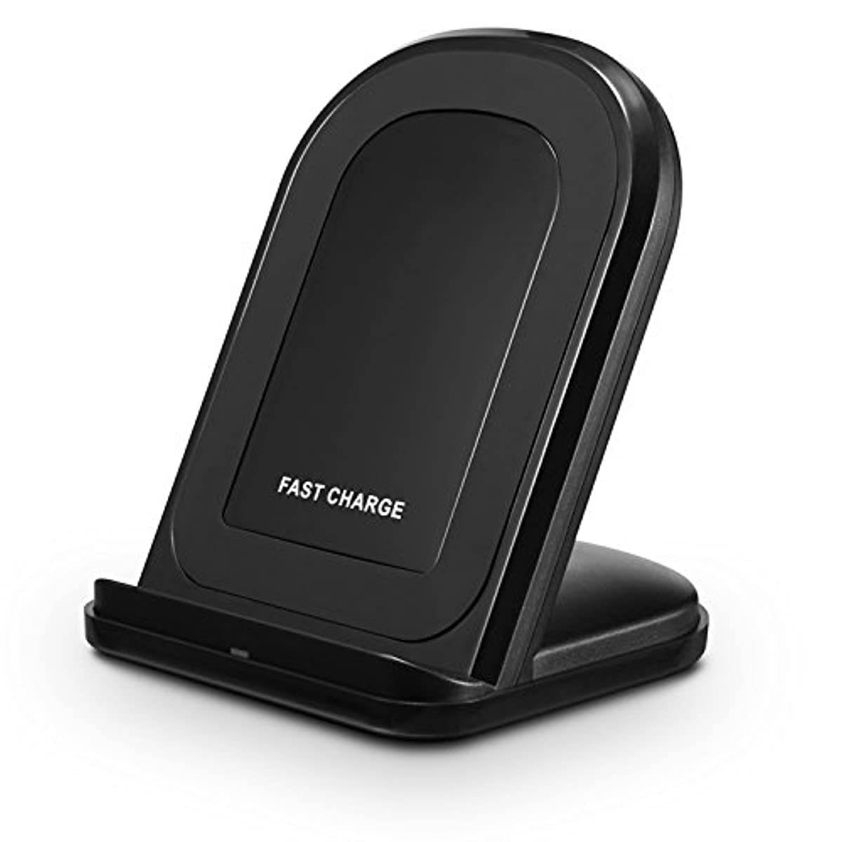 RNDs Fast Wireless Charging Stand for Apple iPhone (11, 11 Pro, 11 Pro Max, XS, XS Max, XR, X, 8, 8 Plus) (AC Adapter NOT Included) (Black)