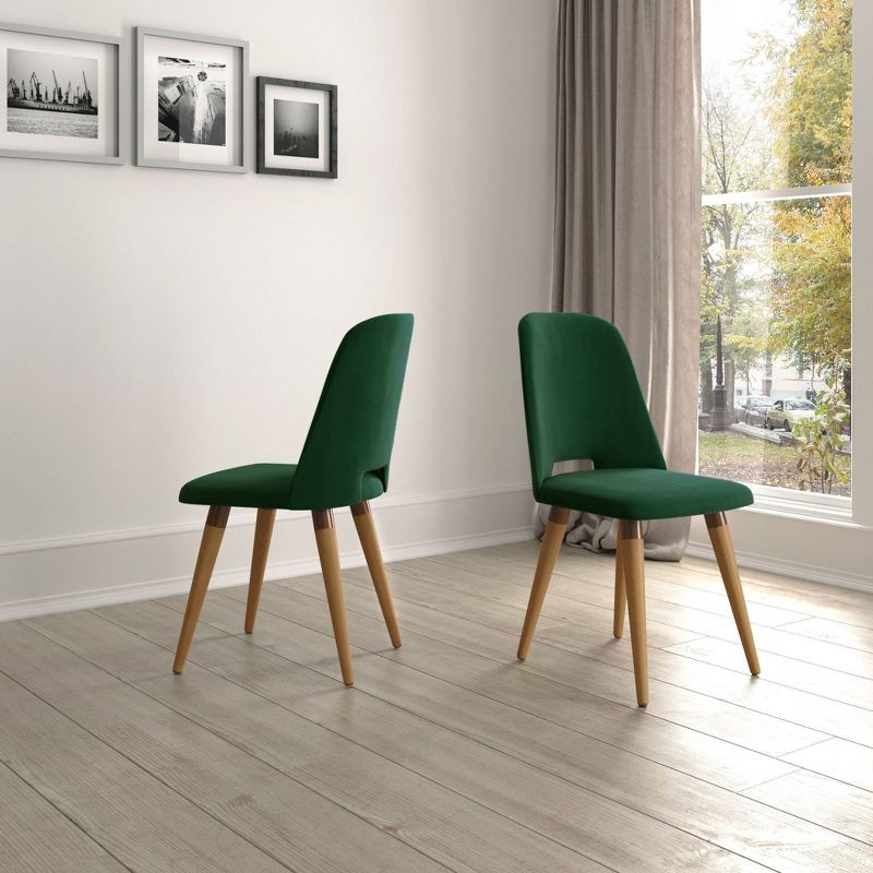Set of 2 Selina Accent Chair Green - Manhattan Comfort