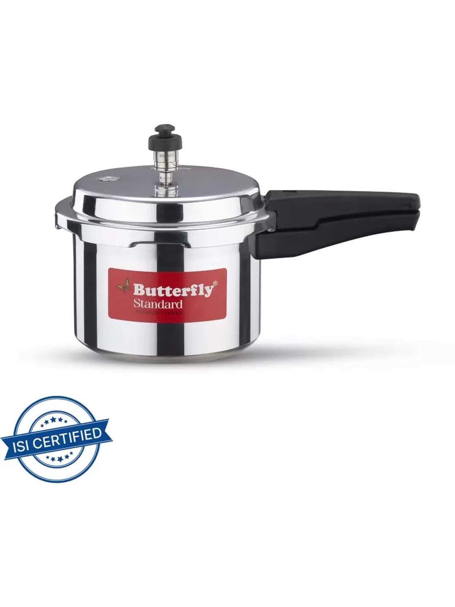 Borosil Silver Aluminium Pressure Cooker (5 L)