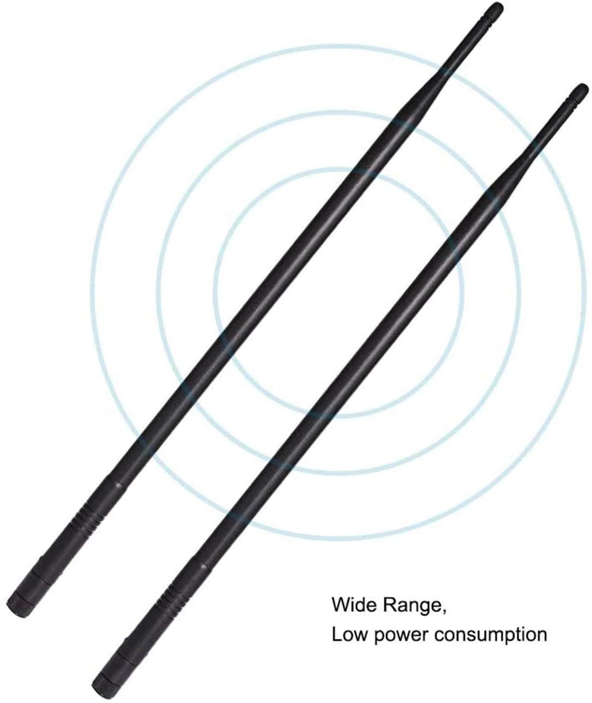 9dBi 2.4GHz 5.8GHz Dual Band WiFi Antenna 3-Pack Omni-Directional Wireless Antenna with RP-SMA Connector for Wireless Network Router PCI/PCIe Card USB Adapter IP Camera