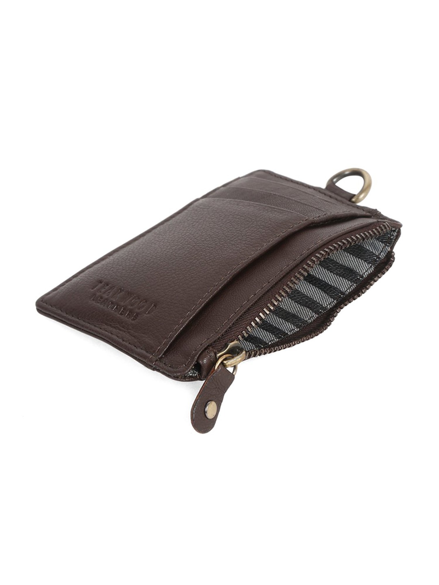Teakwood Leathers Brown Leather Card Holder