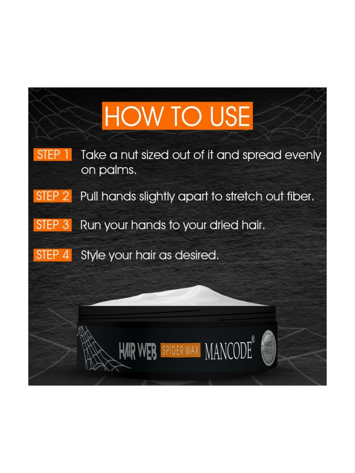 Mancode Spider Hair Web Wax for Men - 100 ml