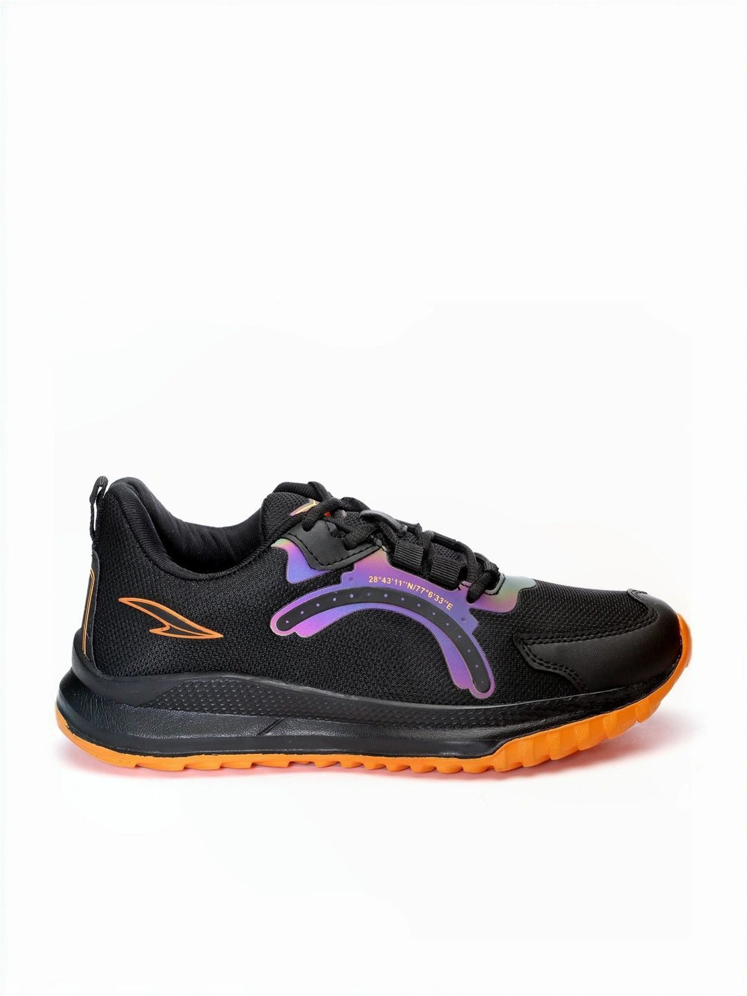 Asian Men's Black Running Shoes