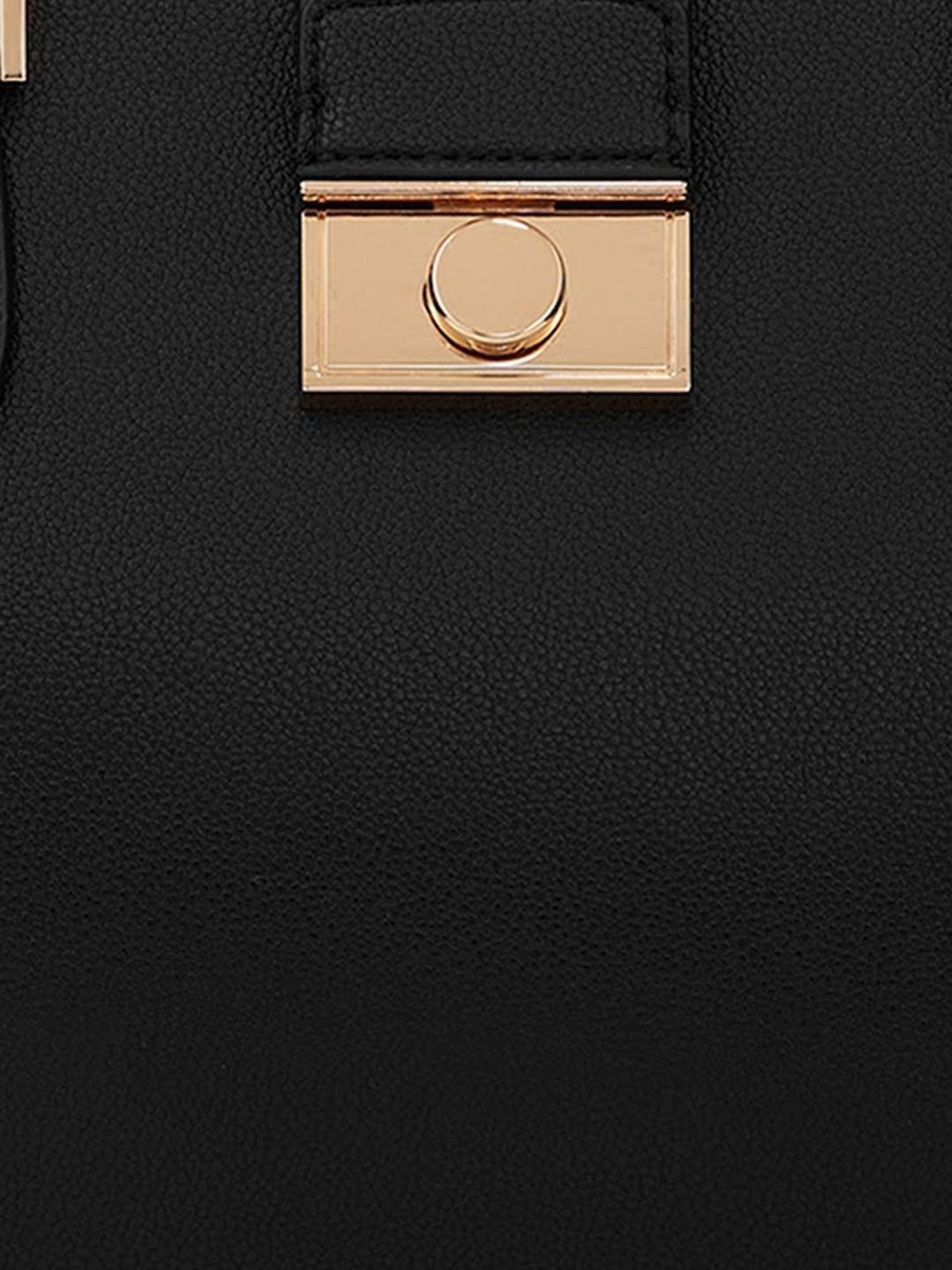 Miraggio Ellen Black Solid Medium Handbag