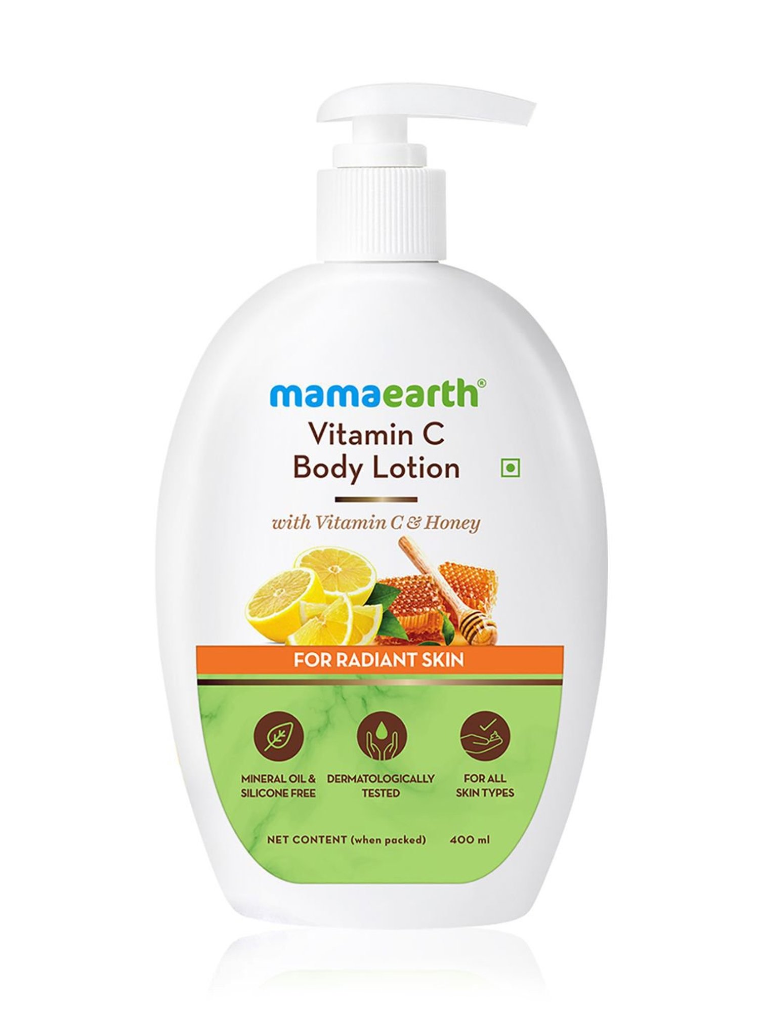 Mamaearth Vitamin C Body Lotion for Radiant Skin - 400 ml
