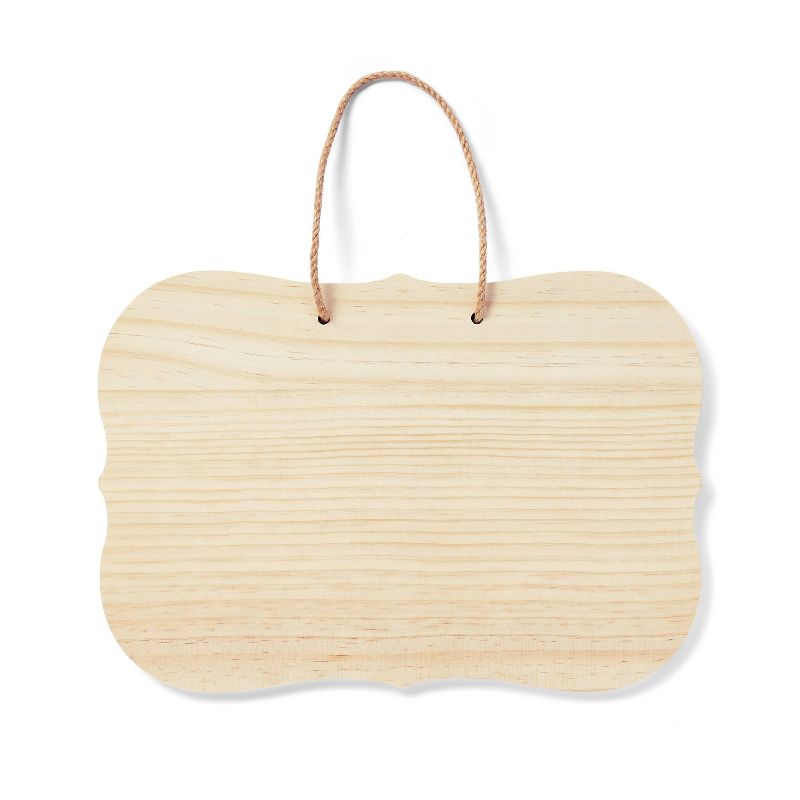 Rounded Rectangular Wood Sign - Mondo Llama™