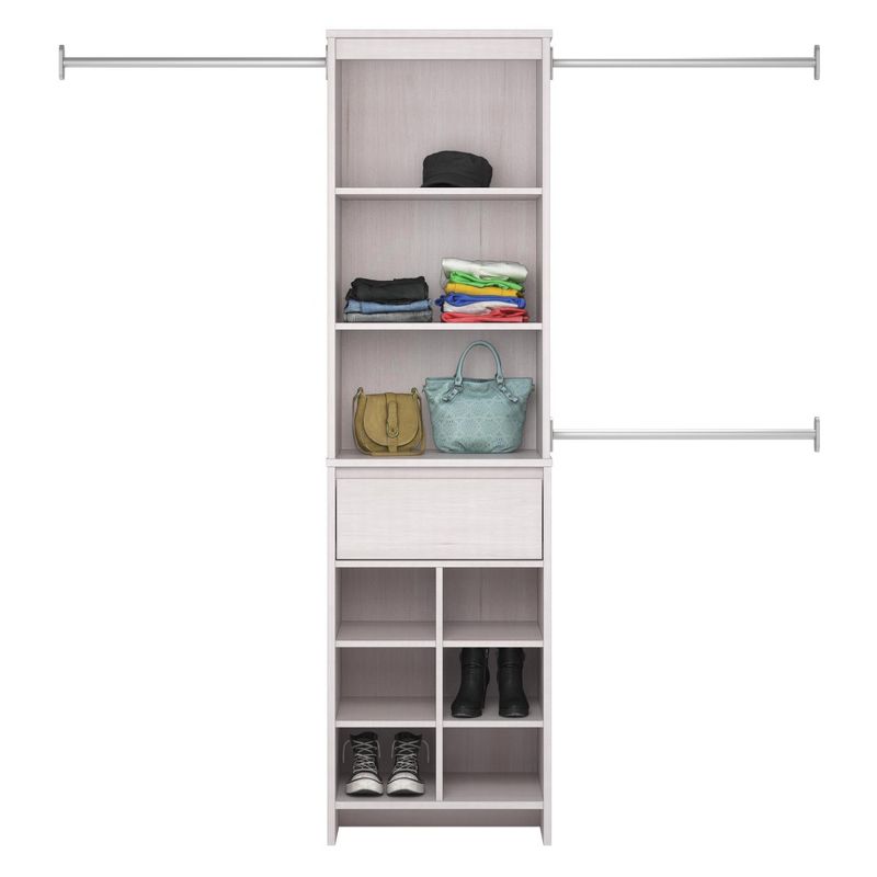 Home Basics Over the Door Metal Closet Rod, Silver