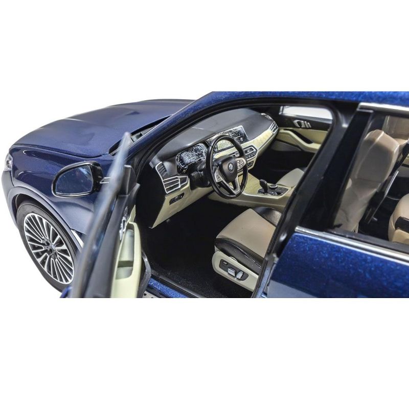 BMW X7 with Sunroof Phytonic Blue Metallic 1/18 Diecast Model Car by Kyosho