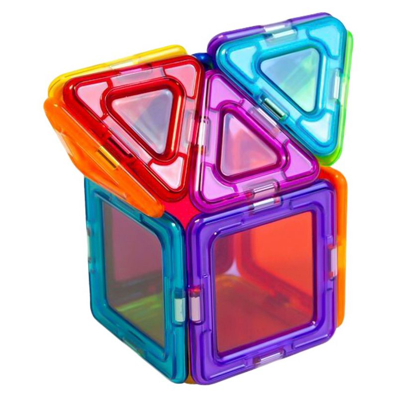 Magformers Solids Clear Rainbow 14 PC Set