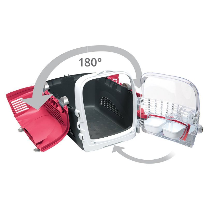 K&H Pet Products 3994 Thermo Outdoor Water Resistant Safe Escape Heated Kitty House with 2 Door Flaps For Feral and Outdoor Cats, Barn Red, Black