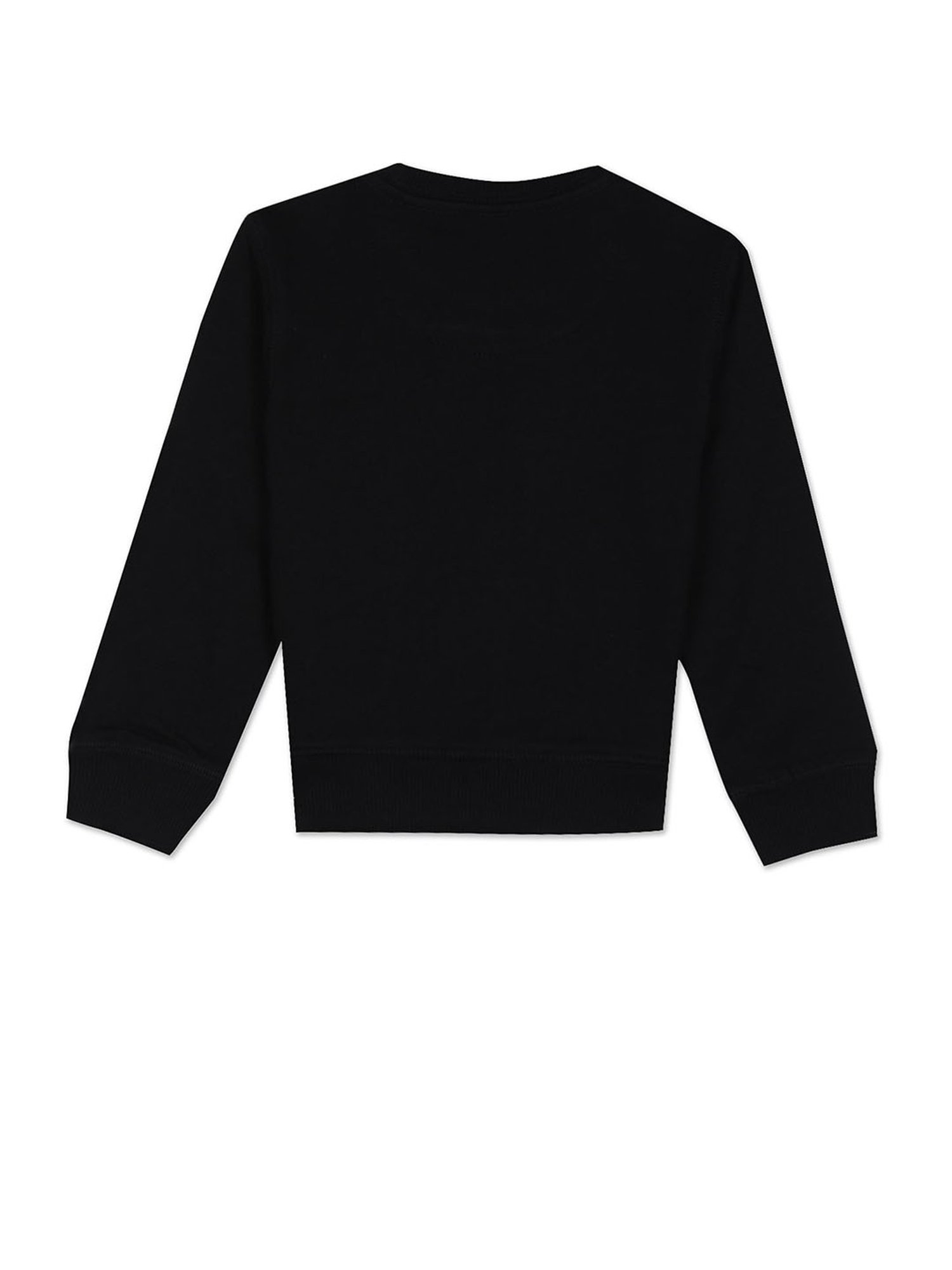 Allen Solly Junior Orange Cotton Regular Fit Full Sleeves Sweatshirt