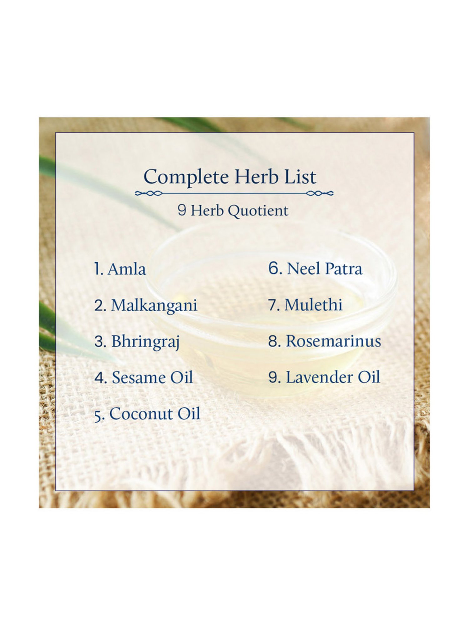 Blue Nectar Briganantadi Rosemary Hair Nourishment Oil - 100 ml