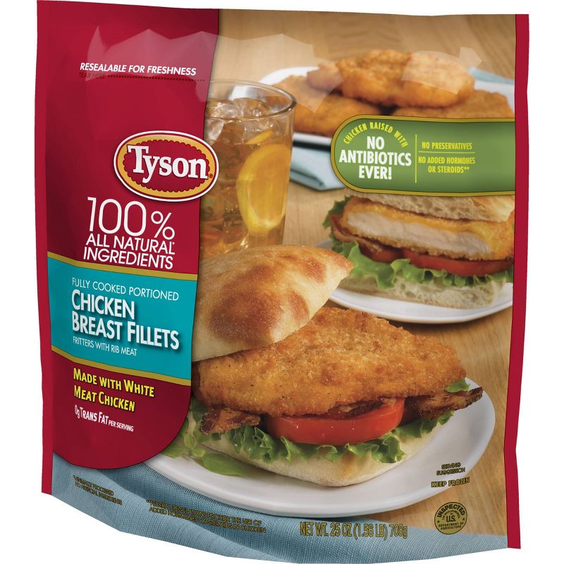 Tyson Chicken Breast Fillets - Frozen - 25oz